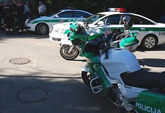 Policijos patrulių motociklai