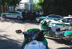 Policijos patrulių motociklai