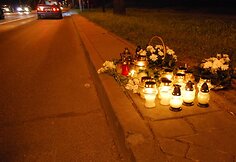 Vieta, kur žuvo motociklininkas