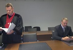 Kęstučio Bridikio byla: nukentėjusysis A.Šedžius (dešinėje) ir prokuroras.