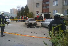 Kėdainiuose sprogęs „Mercedes Benz“