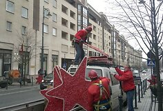 Puošiamas Gedimino prospektas