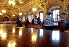 Vilniaus universiteto bibliotekoje saugomas vertingų knygų lobynas.