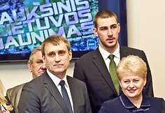 Kęstutis Kemzūra, Jonas Valančiūnas ir Dalia Grybauskaitė