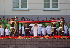 Valstybės dienos minėjimo akimirka.