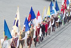 Dainų šventės akimirkos Vingio parke.
