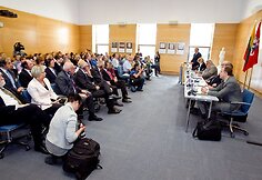 Knygos &bdquo;Lietuvos istorija&ldquo; pristatymas Užsienio reikalų ministerijoje.
