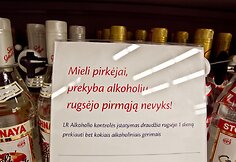 Draudimas pardavinėti alkoholinius gėrimus.