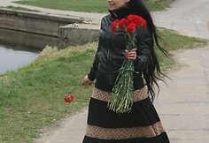 Romų mergina