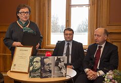 Vytauto Kubiliaus vardo premijos už literatūros kritiką teikimas.