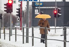 Sniegu nuklotas Vilnius.