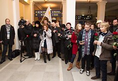 Gintauto Igario sutiktuvės Vilniaus oro uoste.
