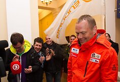 Gintauto Igario sutiktuvės Vilniaus oro uoste.