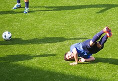 Graikijos futbolo rinktinės treniruotė