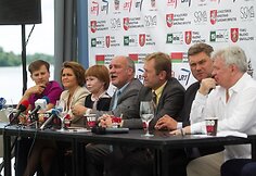 Baleto &bdquo;Gulbių ežeras&ldquo; Galvės ežere pristatymas