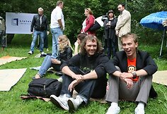 Menų maratono „Art-o-thlon“ pristatyme apsilankė ir dainininkai Haroldas bei Onsa