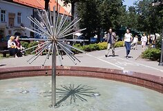 Fontanas Vokiečių gatvėje atnaujintas už verslininkų pinigus.