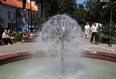 Fontanas Vokiečių gatvėje atnaujintas už verslininkų pinigus.
