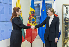 Agnė Bilotaitė susitiko su Moldovos vidaus reikalų ministre Ana Revenco.