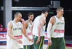 Lietuvos krepšinio rinktinės treniruotė