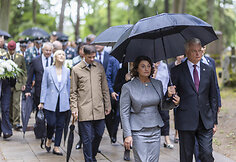 Medininkų žudynių pagerbimo ceremonija Antakalnio kapinėse
