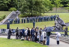 Medininkų žudynių pagerbimo ceremonija Antakalnio kapinėse