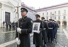 Pulkininko J. Vitkaus-Kazimieraičio laidotuvių ceremonija