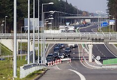 Spūstis link kelio į Alytų ir Druskininkus.