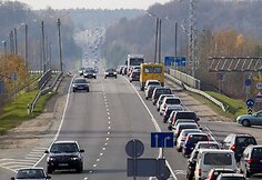 Spūstis link kelio į Alytų ir Druskininkus.