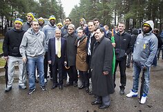 &bdquo;Maccabi&ldquo; krep&scaron;ininkai Paneriuose pagerbė holokausto aukas.