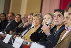J. Vachtangovo teatro gastrolių Vilniuje pristatymas.