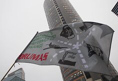 „Vilniaus viešojo transporto“ darbuotojų mitingas.
