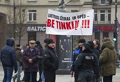 Žvejų protestas prie Seimo