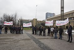 Žvejų protestas prie Seimo