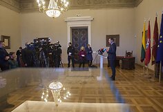 Artūras Zuokas Vilniaus rotu&scaron;ės Mero menėje.