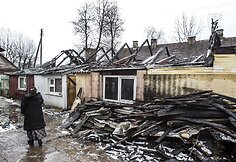 Vilniuje, Kalvarijų gatvėje, gyvenusios Rožės namus sausio 14-ąją prarijo gaisras.