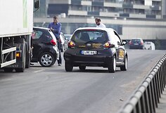 Keturių automobilių avarija Vilniuje.