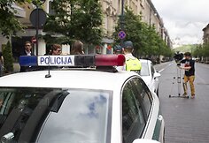Prevencinio pobūdžio akcija Gedimino prospekte.