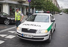 Prevencinio pobūdžio akcija Gedimino prospekte.