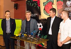 Pristatytas projektas: &bdquo;Atne&scaron;k savo &scaron;irdį&ldquo;. Futbolas: Lietuva - Estija/Slovėnija.