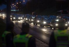 Vilniaus policija gaudė A juostą užimančius automobilių vairuotojus