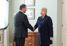 Saulius Skvernelis ir Dalia Grybauskaitė