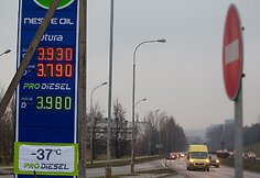 Gruodžio 18 dieną degalų kainos Vilniaus degalinėse