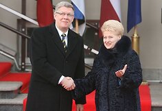 Dalia Grybauskaitė priėmė Estijos prezidentą Toomą Hendriką Ilvesą ir Latvijos prezidentą Valdį Zatlerį.