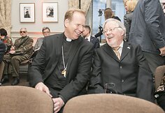 Juozas Gru&scaron;as ir Vytautas Landsbergis