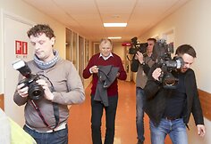 Vytenio Povilo Andriukaičio spaudos konferencija po pilvo operacijos
