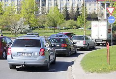 Kamščiai Vilniaus gatvėje