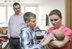 Monikos ir Lauryno Kasčiūnų &scaron;eima &ndash; &scaron;e&scaron;i mu&scaron;kietininkai