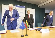Pim van Ballekom, Rimantas Šadžius ir Kęstutis Trečiokas
