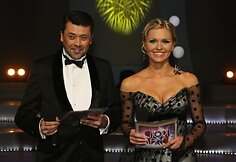 Muzikinės miestų ir chorų kovos „Chorų karuose“ akimirka